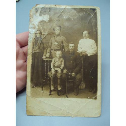 Фотография семейный портрет униформа военный форма риа награды №18672ч