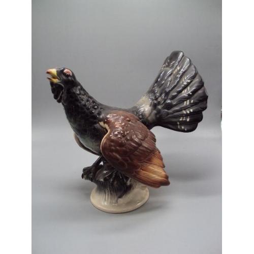 Фигура керамика статуэтка Германия птица глухарь фазан тетерев высота 26,3 см №13886