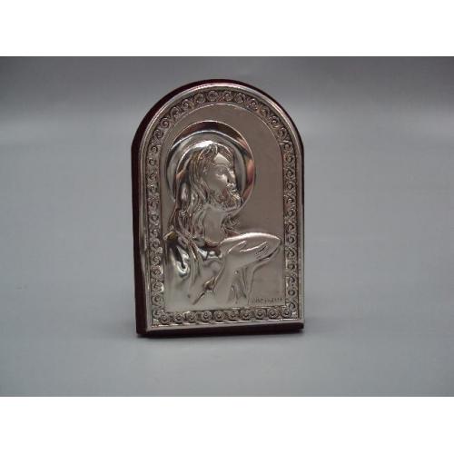 Икона Иисус Христос Спаситель Laminato Италия An Ag 3g 141 размер 6 х 4,2 см №18936