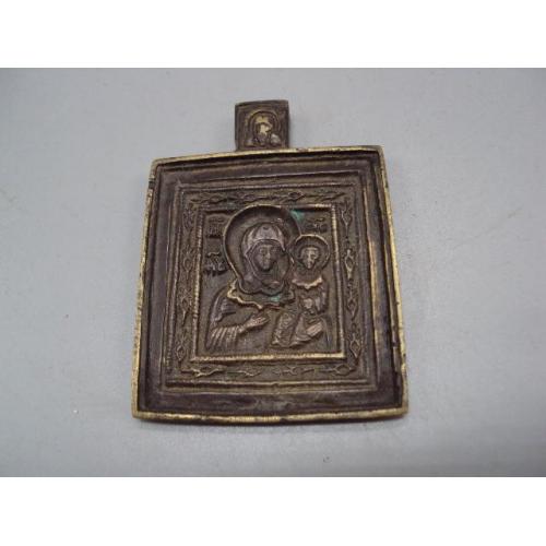 Икона Богородица Божья мать миниатюра пластика иконка размер 7,1 х 5,8 х 5 см №13830