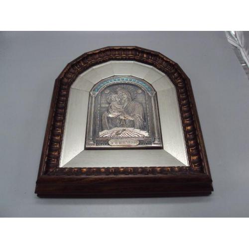 Икона Пресвятая Богородица Почаевская бирюза серебро 925 проба вес 313,87 г размер 32,5х27см №14242