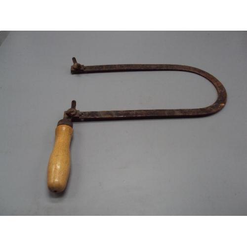 Инструмент лобзик ручной для выпиливания с деревянной ручкой ссср №15692