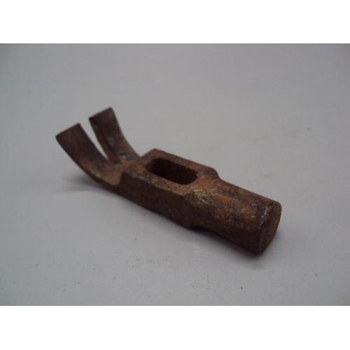 Инструмент молоток-гвоздодер или молоток-обценьки верхушка металл ссср длина 6,8 см №15662