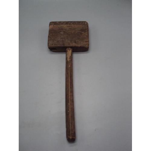 Инструмент молоток-киянка дерево ссср винтаж размер 37,5 х 10 х 13 см №15691