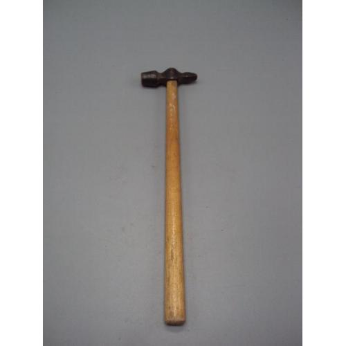 Инструмент молоток слесарный круглый боек с длинной ручкой и круглым бойком ссср 24,5х6 см №15663