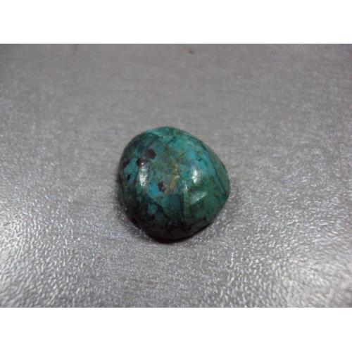 Камень хризоколл зеленый для ювелирных изделий вес 2,29 г размер 7 х 19 х 16 мм №13273