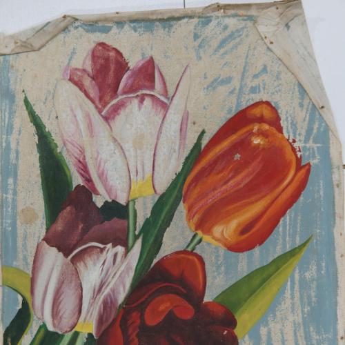Картина натюрморт тюльпаны. Масло. Холст 56 х 38,5 см №261
