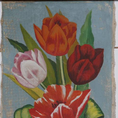 Картина натюрморт тюльпаны. Масло. Холст 57 х 38 см №262