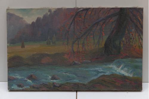 Картина Пейзаж. Природа Бучина. масло, холст 50х30,5 см №72