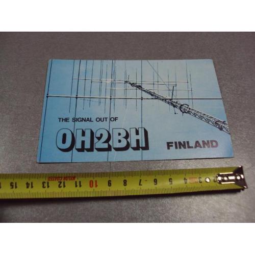 карточка радиообмена QSL финляндия хельсинки 1985 №2363