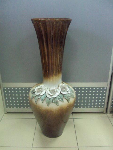 керамика ваза цветы большая №170