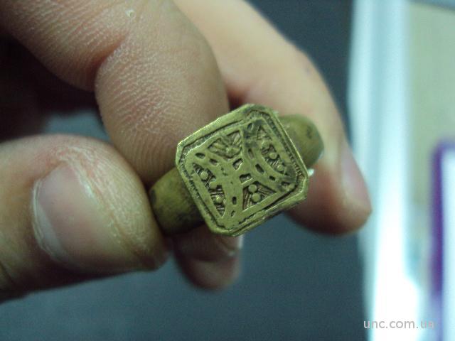 кольцо антикварное бронза размер 20 №1415