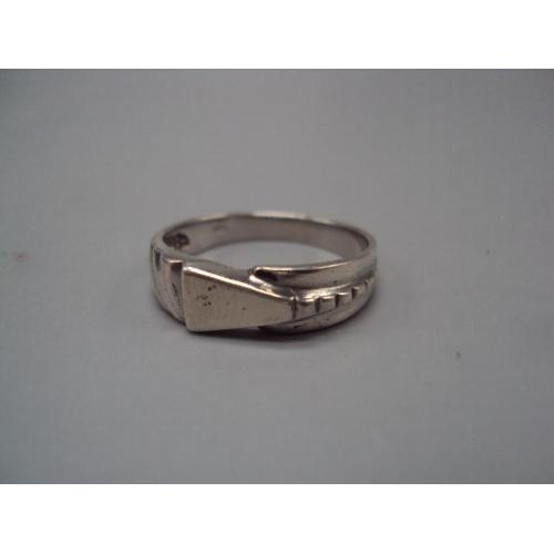 Кольцо мужской перстень печатка серебро 925 проба вес 3,15 г 20 размер №15589