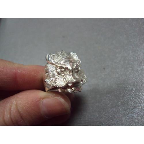 Кольцо перстень дракон авторская работа серебро 925 проба Украина вес 7,53 г 17 размер №11865