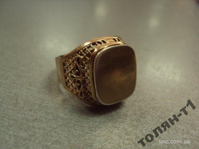 кольцо перстень мужское серебро 925" позолота