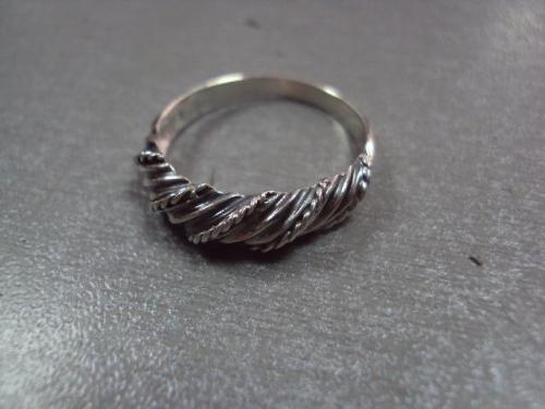 Кольцо женское серебро 925 проба ссср М вес 3,11 г размер 20 №10731