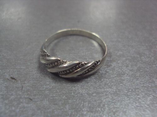 кольцо женское серебро 925" украина вес 2,11 г, размер 19 №100