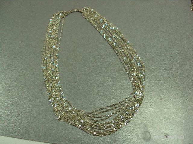 колье ожерелье цепочка панцирное плетение серебро 925 проба украина вес 44,92 г длина 48 см