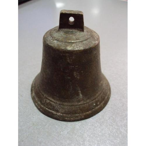 Колокол 5 бронза колокольчик высота 7,2 см, диаметр 7,5 см №11639