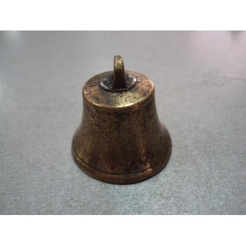 Колокол бронза колокольчик маленький высота 4,2 см, диаметр 4,5 см (№554) №11647