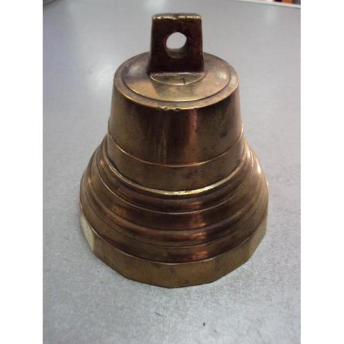 Колокол бронза колокольчик царизм высота 10,5 см, диаметр 10,4 см №178