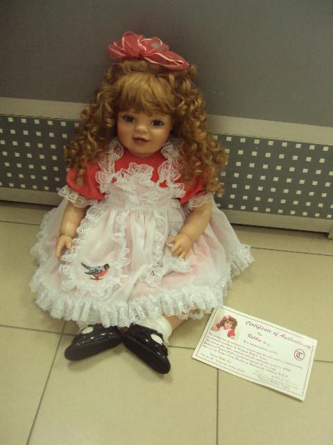Кукла большая коллекционная робин пластик №567