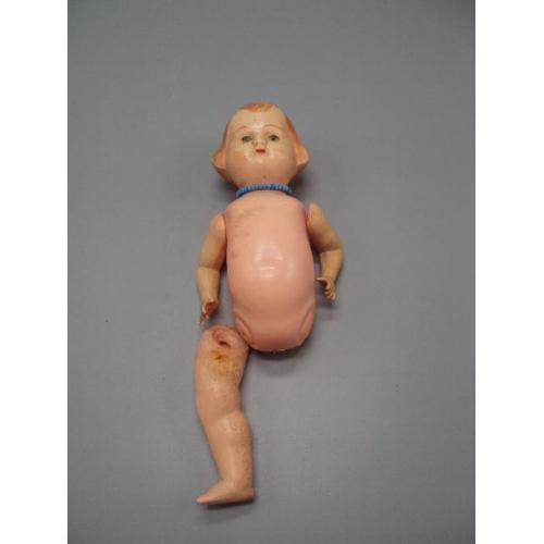 Кукла пупсик целлулоид Чехословакия клеймо Technoplast Czechoslovakia куколка пупс 22 см №15634