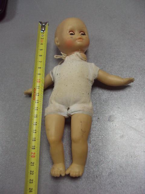кукла пупсик пластик ткань глазки 22 см №1359
