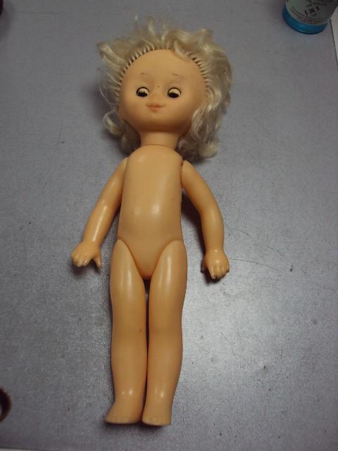 Кукла ссср с резиновой головой пластик 35 см №10314
