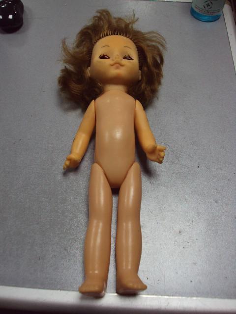 Кукла ссср с резиновой головой пластик 37 см №10315
