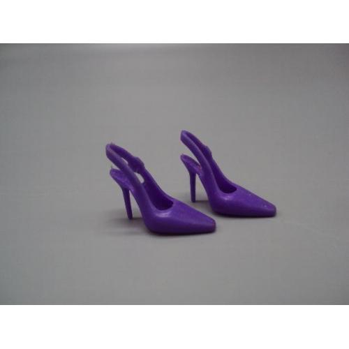Кукольная обувь фиолетовые туфли для Барби лялькове взуття фіолетові туфельки для Барбі №18647