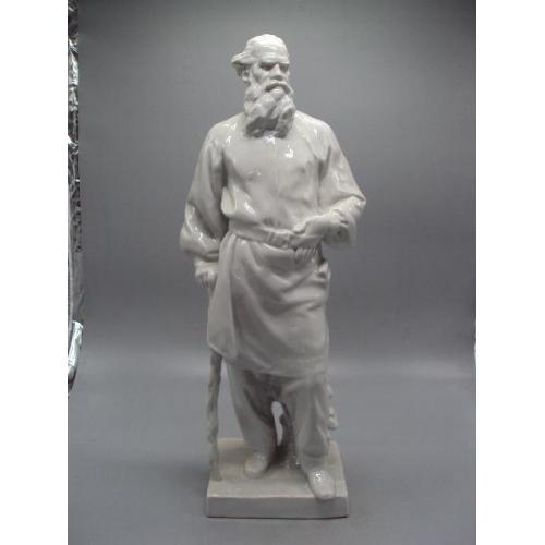 Фигура фарфор статуэтка ЛФЗ писатель Лев Толстой большой высота 43 см №14725