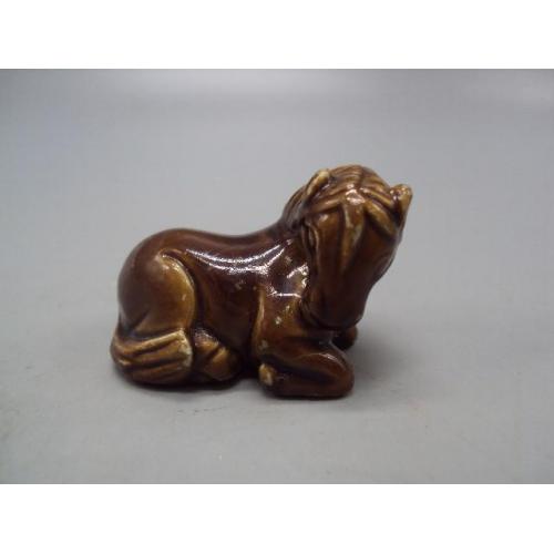 Фигура пластик статуэтка миниатюра лошадь конь лошадка сувенир размер 3,1 х 4,3 см №14178