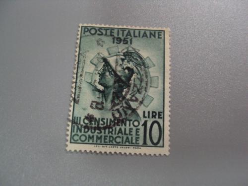 марка Италия 1951 мифология боги гермес меркурий мифы 10 лир гаш №2754