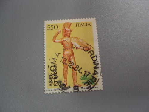 марка Италия 1984 филвыставка археология рыцари гаш №2732