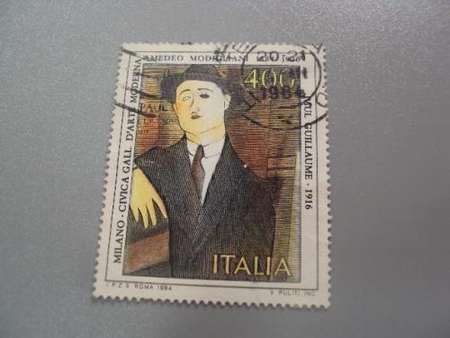 марка Италия 1984 искусство живопись Амедео Модильяни гаш №3572