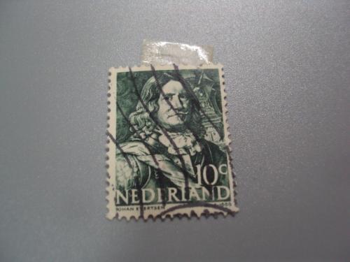 марка Нидерланды 1943 стандарт личности адмирал Йохан Эвертсен военно-морские герои гаш №2083
