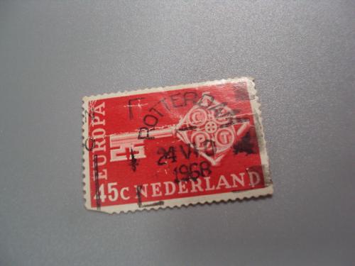 марка Нидерланды 1968 ключ европа гаш №2079