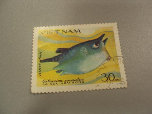 марка Вьетнам 1984 глубоководная рыба рыбка гаш №1418