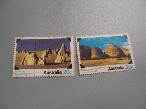 марки Австралия 1979 национальный парк лот 2 шт гаш №2306