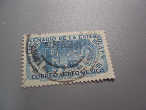 марки Мексика Авиапочта 1956 архитектура филвыставка гаш №1929