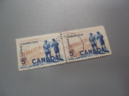 марки сцепка Канада 1961 план Коломбо  Гидроэлектростанция гаш №2405