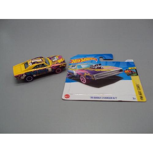 Машинка модель автомобіль Hot Wheels 70 Dodge Charger r/t жовтий додж 2010 №19039с