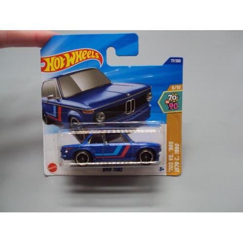 Машинка модель автомобіль Hot Wheels blue BMW 2002 синій бмв №19045с