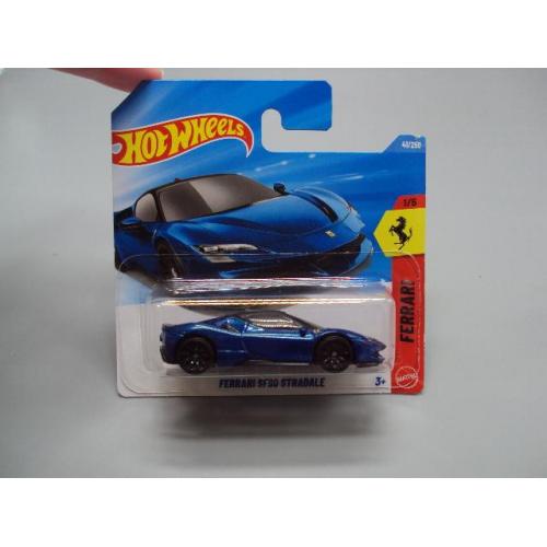 Машинка модель автомобіль Hot Wheels blue Ferrari SF90 Stradale синій феррарі №19042с