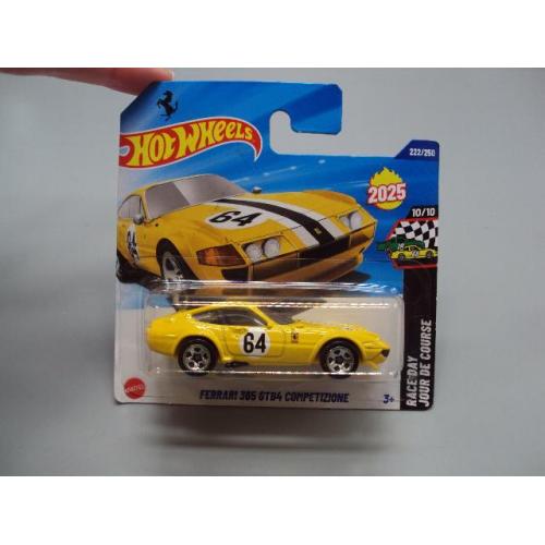 Машинка модель автомобіль Hot Wheels yellow Ferrari 365 GTB4 Competizione жовтий феррарі №19043с