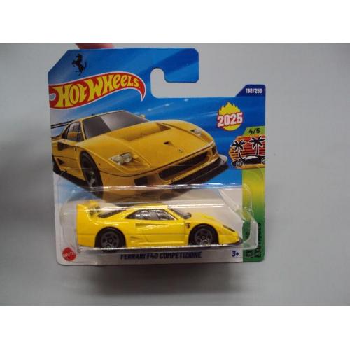 Машинка модель автомобіль Hot Wheels yellow Ferrari F40 Competizione жовтий феррарі №19041с