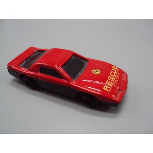 Машинка модель Chevrolet Corvette Rescue fire dept. красный шевроле корвет пожарная Китай №18874