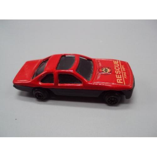 Машинка модель Ford Thunderbird 1986 Rescue fire dept. красный Форд пожарная машина Китай №18846