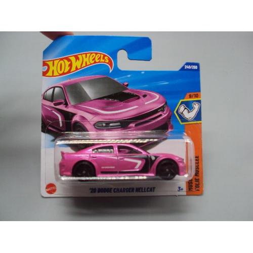 Машинка модель Hot Wheels 20 Dodge Charger Hellcat додж №18746с